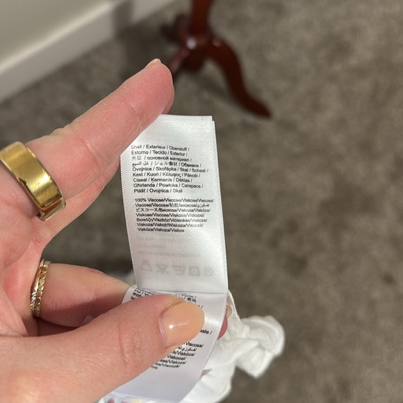 FARM RIO Women's Off-White Tropical Destination Kimono Sleeve Midi Dress Size M - Picture 9 of 10